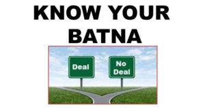 What's your BATNA?